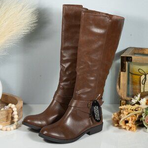 STYLE & CO MADIXE COGNAC TALL SHAFT WOMEN BOOTS SIZE COLOR BROWN